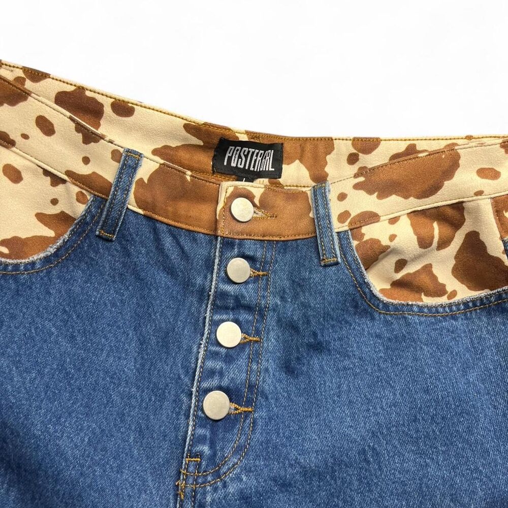 Rodeo Bell Bottom Postergrl Patchwork Highwaisted… - image 2